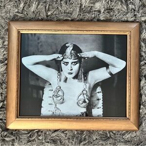 Large Theda Bara Cleopatra silent film wall art.